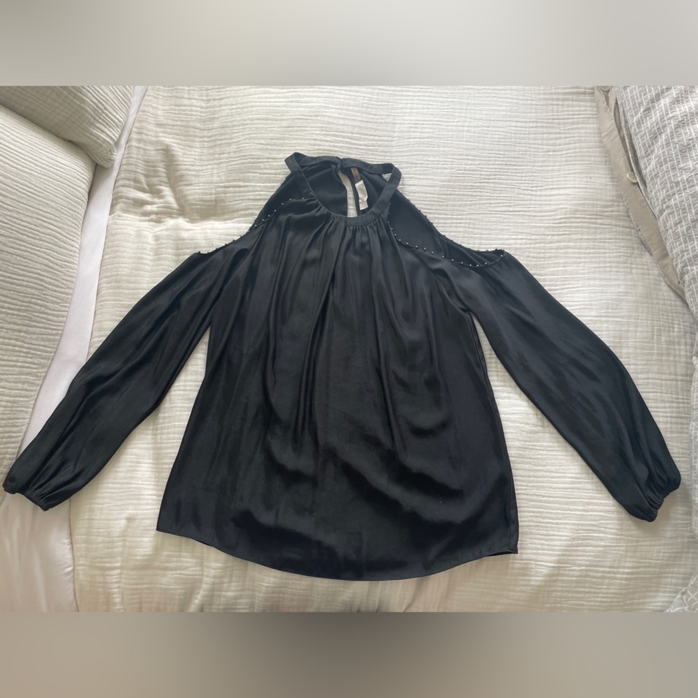 Ramy Brook Women's Silk Cold Shoulder Top